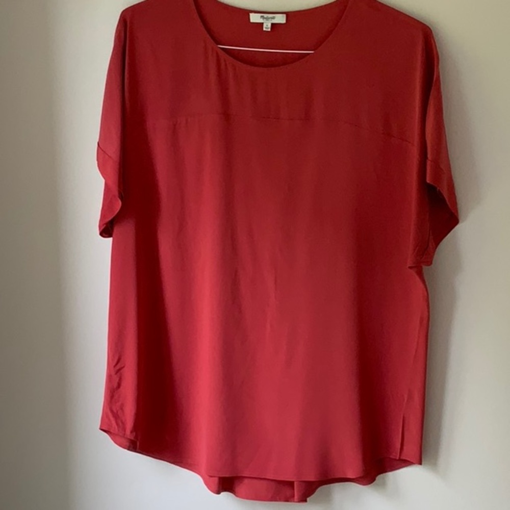 Silk pullover blouse